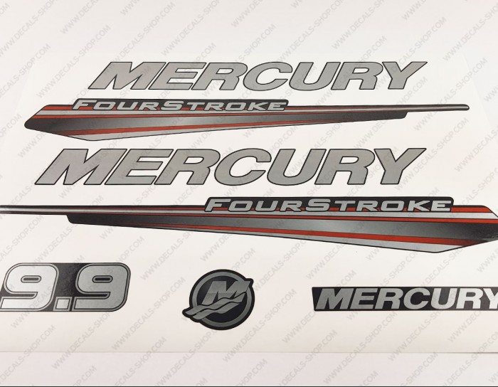 Mercury 9.9HP Four Stroke 2013-2017 Outboard Decal Kit